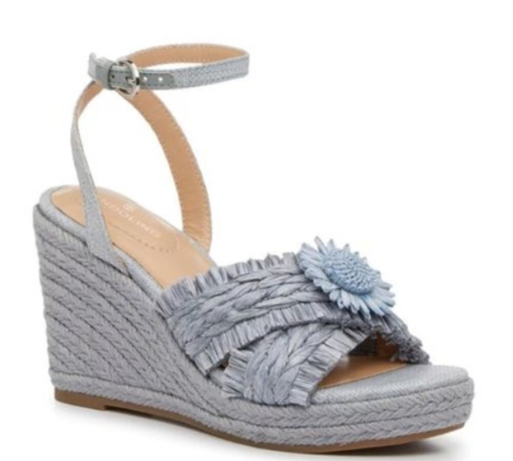 Bandolino Women's Blue Krista Wedge Sandal- Size 11- Brand New